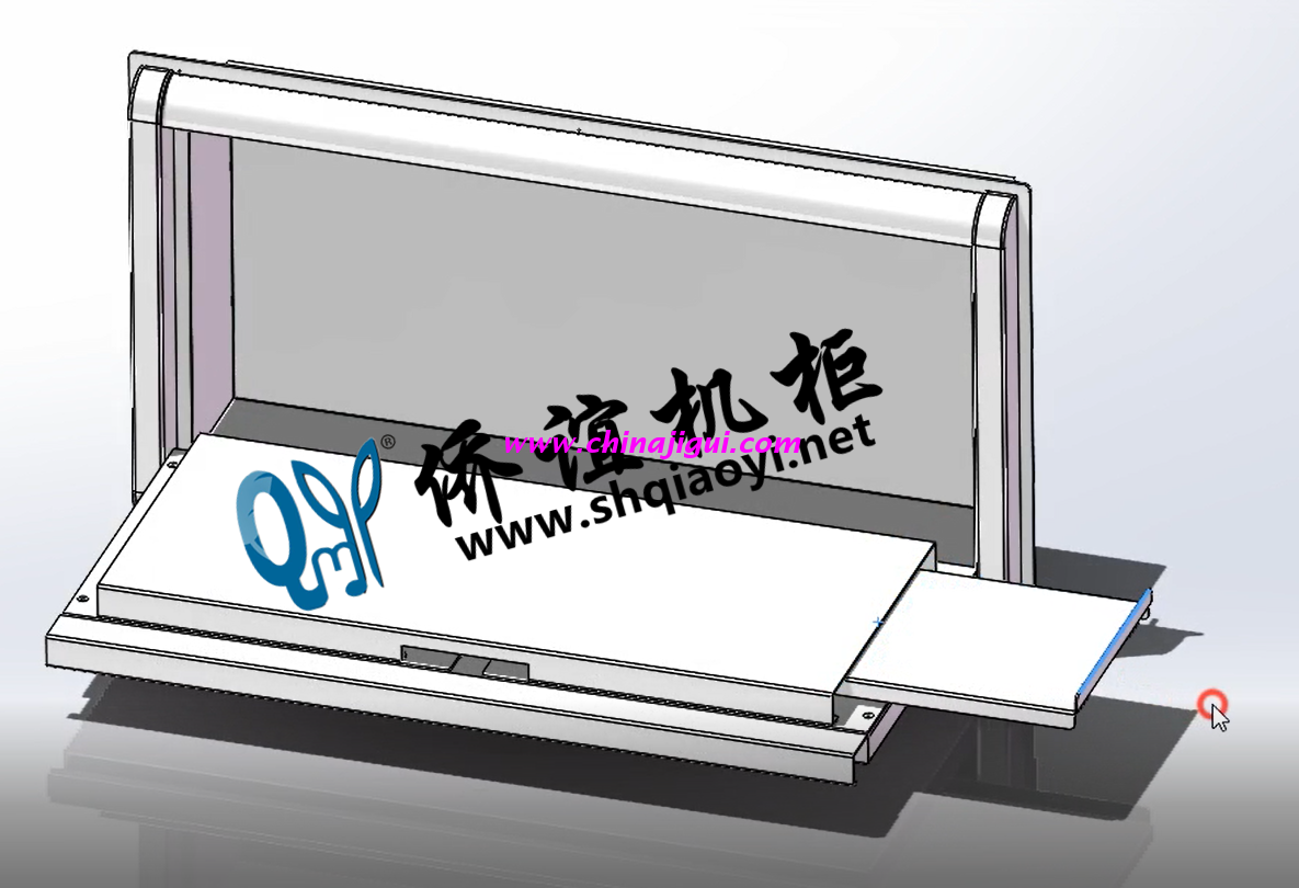 仿威圖配電柜翻轉(zhuǎn)式鍵盤(pán)抽屜