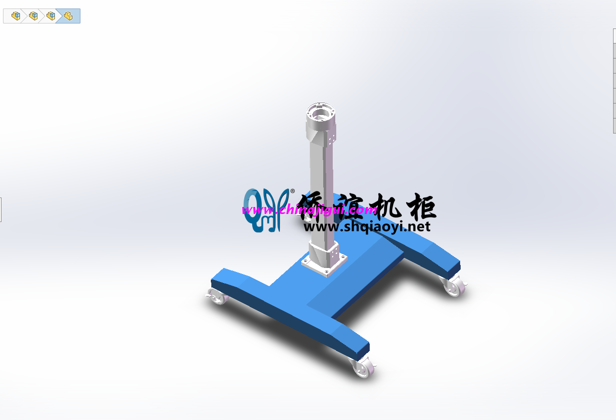 4460輕型機(jī)床懸臂箱移動(dòng)支架